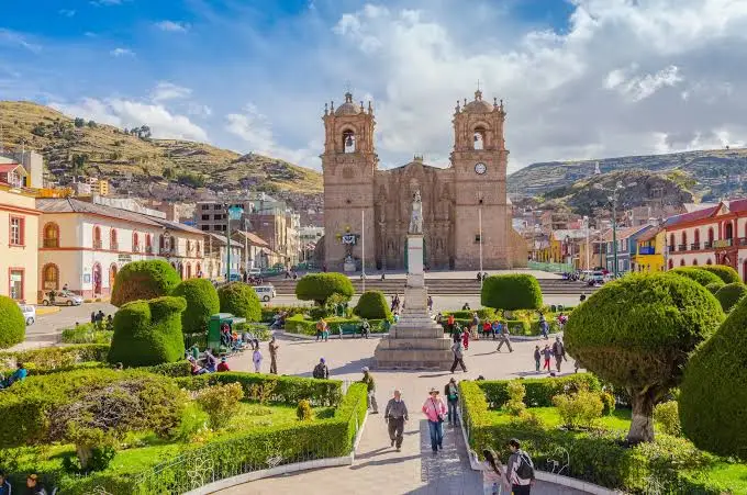 Paisaje de Puno, Perú